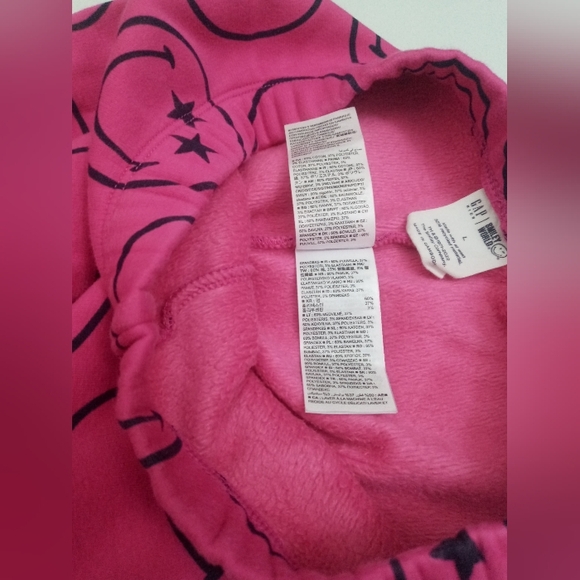 Gap Girls Smilly World Leggings Size L Pink Color - Picture 6 of 14